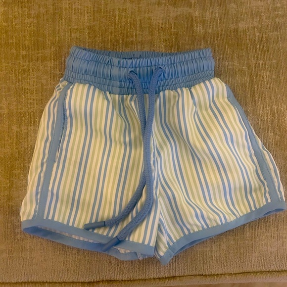Grace & James Kids adorable stripe swim trunks 6 months - Picture 1 of 3